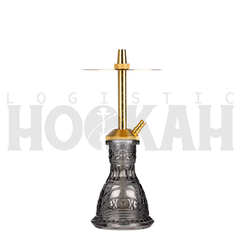 Cachimba-Mr-Shisha-Baby-Gold+Base-Rusa-Micro-Tallada-Smoke